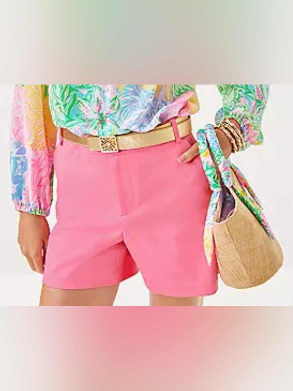 NWT $78 Lilly Pulitzer 5" Gretchen High Rise Short size 4